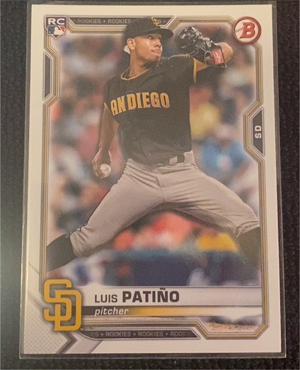 2021 Bowman #44 Luis Patiño — front