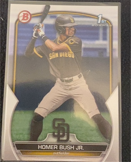 2023 Bowman Draft #BD-124 Homer Bush Jr. — front