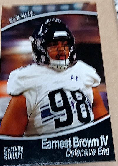 2021 SAGE Premier Draft #36 Earnest Brown IV — front