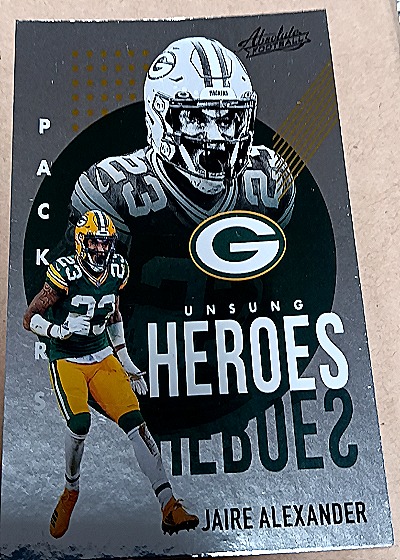 2021 Panini Absolute #UH10 Jaire Alexander Unsung Heroes — front