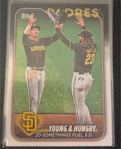 2024 Topps Update #US48 Young & Hungry Jackson Merrill & Fernando Tatis Jr. — front