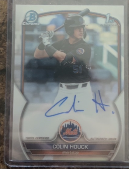 2023 Bowman Chrome Draft #CDA-CH Colin Houck — front