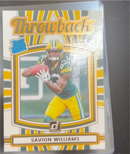 2025 Donruss Throwback #43 Savion Williams — front