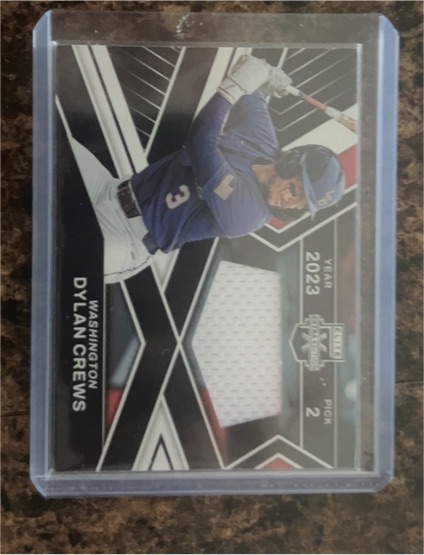 2023 Panini Elite Extra Edition First Round Materials #FR-DCR Dylan Crews — front