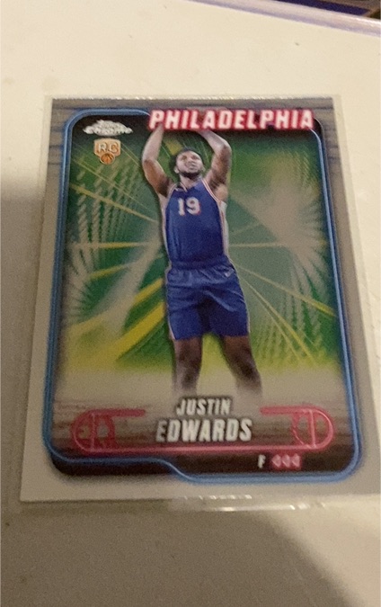 2024-25 Topps Chrome #161 Justin Edwards — front