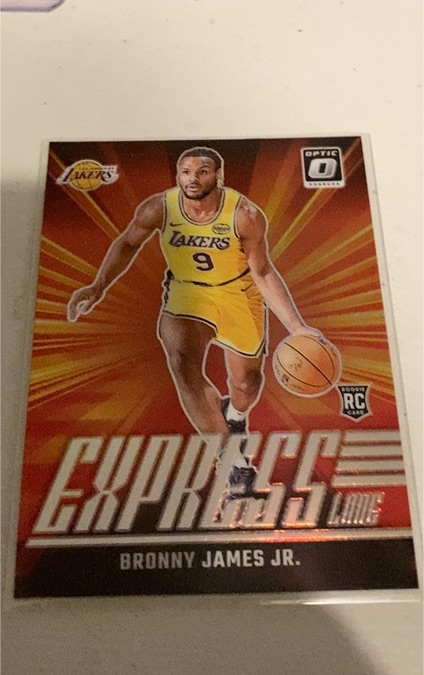 2024-25 Donruss Optic #4 Bronny James Jr. Express Lane — front