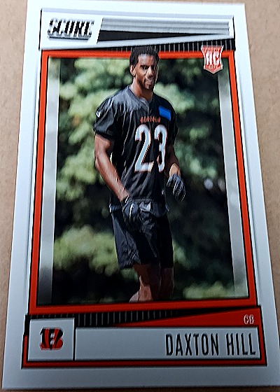 2022 Panini Score #366 Daxton Hill Rookie Cincinnati Bengals — front