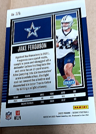 2022 Score #07/6 Jake Ferguson — back