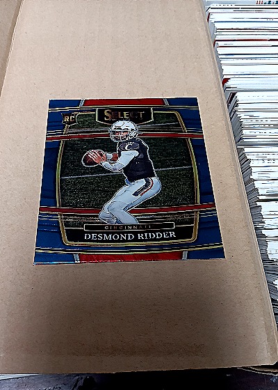 2022 Panini Select Draft Picks #17 Desmond Ridder Concourse Blue Rookie Card — front