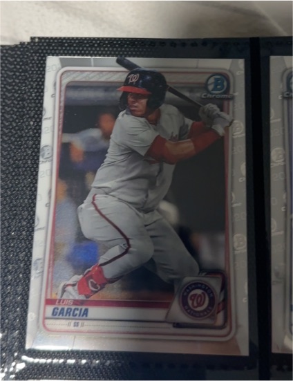 2020 Bowman Chrome #BFE-114 Luis Garcia — front