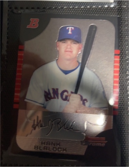 2005 Bowman Chrome #5 Hank Blalock — front