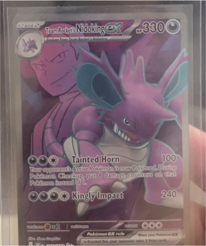 2025 Pokémon Destined Rivals #216 Team Rocket's Nidoking ex — front