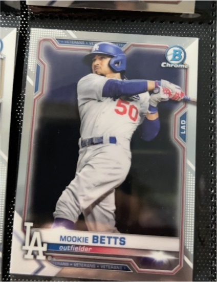 2021 Bowman Chrome #86 Mookie Betts — front