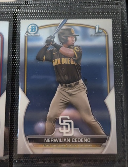 2023 Bowman Chrome Prospects #BCP-81 Nerwilian Cedeno — front