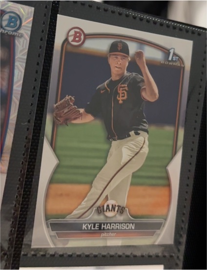 2023 Bowman Prospects 1st Bowman #BP-93 Kyle Harrison — front