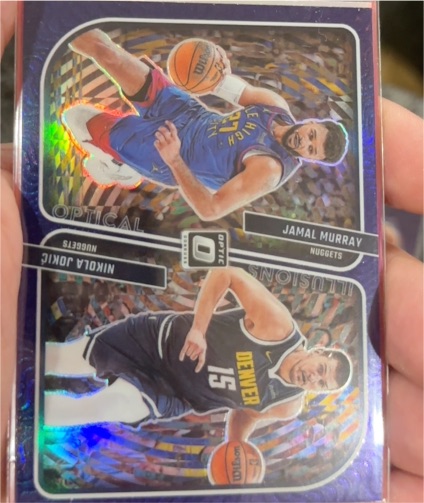 2023-24 Panini Donruss Optic #3 Nikola Jokic / Jamal Murray Optical Illusions — front