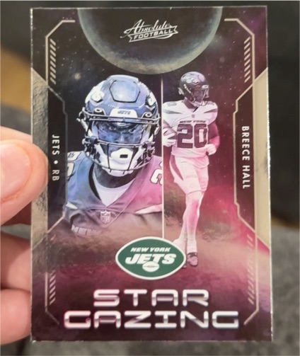 2023 Panini Absolute Football #SG-12 Breece Hall Star Gazing — front