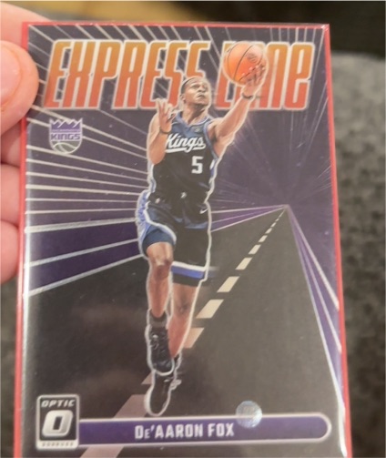 2023-24 Donruss Optic #16 De'Aaron Fox Express Lane — front