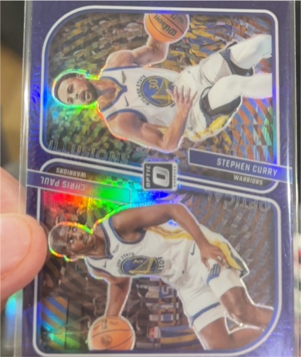2023-24 Donruss Optic #5 Chris Paul / Stephen Curry Optical Illusions — front