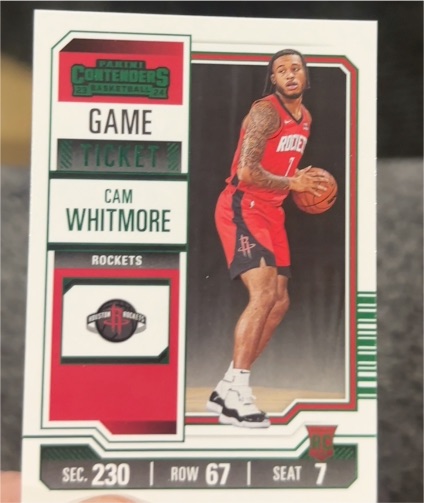 2023-24 Panini Contenders #95 Cam Whitmore — front