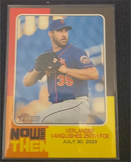 2024 Topps Heritage High Number Now and Then #NAT-13 Justin Verlander — front