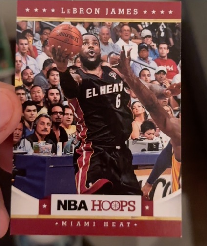 2012-13 Panini NBA Hoops #156 LeBron James — front
