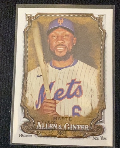2024 Topps Allen & Ginter #318 Starling Marte — front