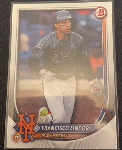 2025 Bowman #86 Francisco Lindor — front
