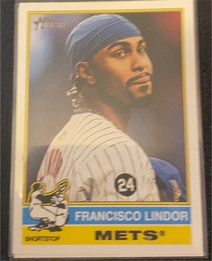 2025 Topps Heritage #229 Francisco Lindor — front