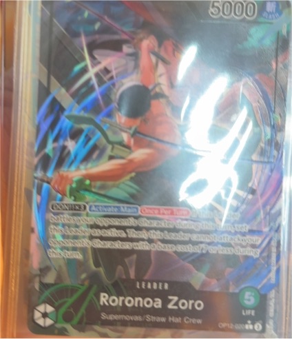 2023 One Piece TCG OP12-020 Roronoa Zoro Alternate Art Leader — front