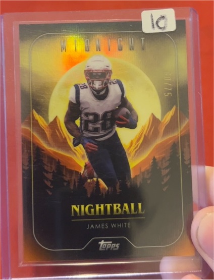 2024 Topps Midnight Nightball #NB James White — front