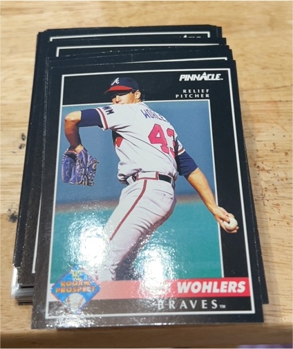 1992 Pinnacle #55 Mark Wohlers — front