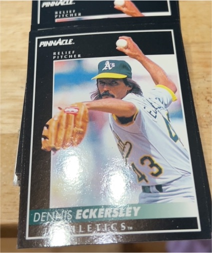 1992 Pinnacle #25 Dennis Eckersley — front