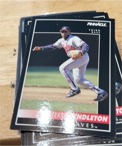 1992 Pinnacle #1 Terry Pendleton — front