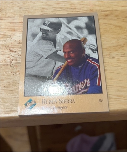 1992 Leaf Studio Ruben Sierra — front