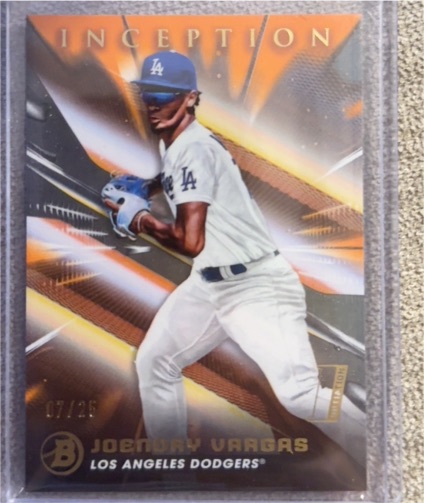 2023 Bowman Inception #87 Joendry Vargas — front