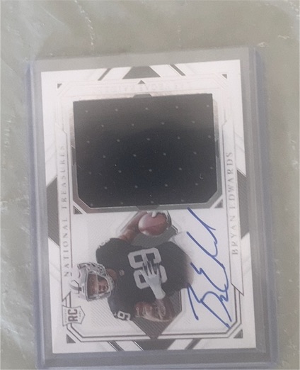 2020 Panini National Treasures #14 Bryan Edwards — front