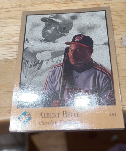 1992 Leaf Studio #164 Albert Belle — front
