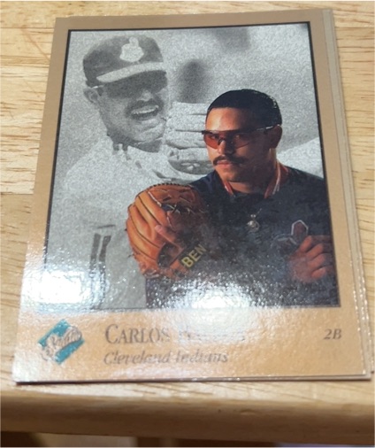 1992 Leaf Studio #163 Carlos Baerga — front