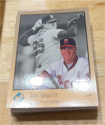 1992 Leaf Studio #141 Jim Abbott — front