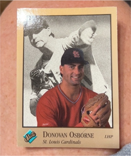 1992 Leaf Studio #95 Donovan Osborne — front