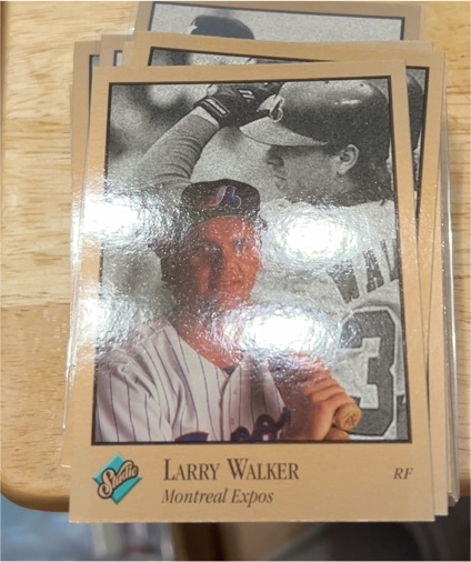 1992 Leaf Studio #59 Larry Walker — front
