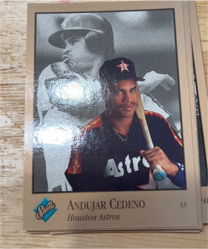 1992 Leaf Studio #34 Andujar Cedeno — front