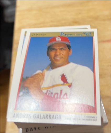 1992 O-Pee-Chee Premier #191 Andres Galarraga — front