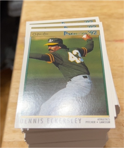 1992 O-Pee-Chee Premier #188 Dennis Eckersley — front