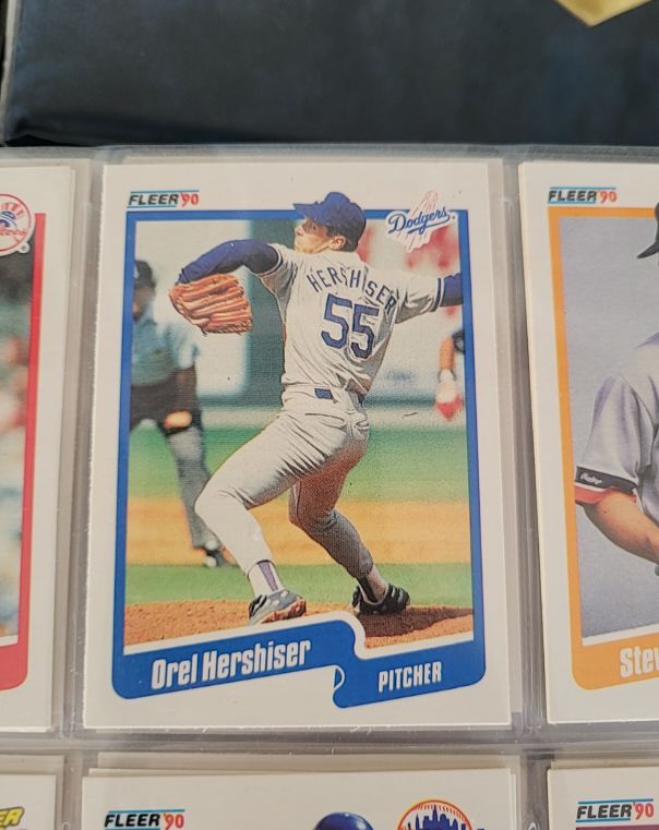 1990 Fleer #399 Orel Hershiser — front