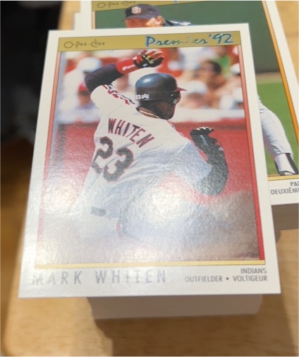 1992 O-Pee-Chee Premier #178 Mark Whiten — front