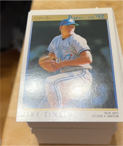 1992 O-Pee-Chee Premier #92 Mike Timlin — front