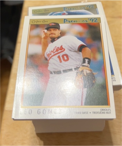 1992 O-Pee-Chee Premier #10 Leo Gomez — front