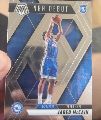 2024-25 Panini Mosaic NBA Debut #263 Jared McCain — front